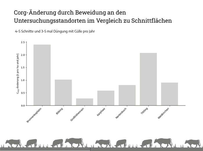 Corg-Änderung durch Beweidung