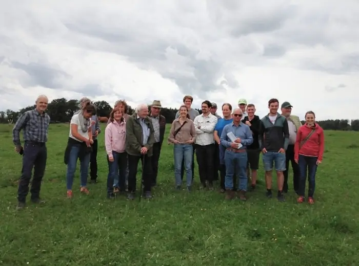 Gruppenbild vom BioMilchDivplus Betriebsaustausch
